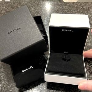 Chanel ring box with the external black box (no ring; just the empty box)!